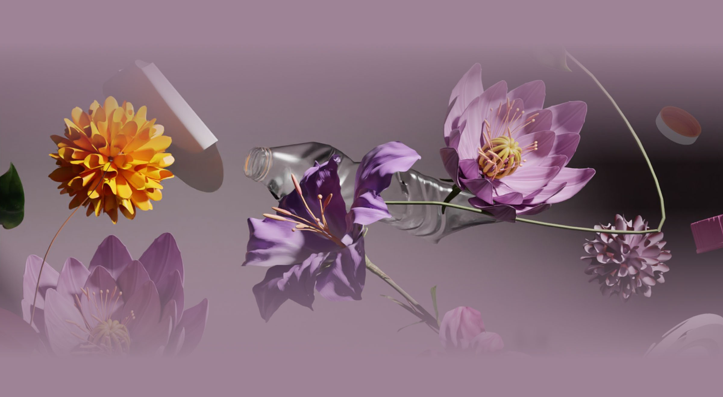 Blumen statt Schrott - hicup - Blumengrafik